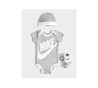 Nike 3 Piece Futura Logo Babygrow Set Infant - Grey - Kids 6-12