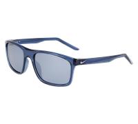 Nike 434 Unisex Sunglasses Bio-inject Blue Silver Squared Polarized Polarized