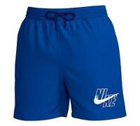 Nike Swim Breaker Swim Logo 5Inch Volley Swim Shorts Blue Signals - XL