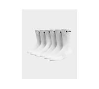 Nike 6-Pack Everyday Cushioned Training Crew Socks - White 8-11