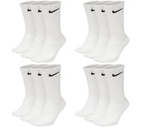 Nike Everyday Lightweight Training Crew Socks (3 Pairs) L 8-11 Black/White
