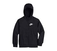 Nike 850443-011 B NSW WR JKT HD Jacket Boy's BLACK/BLACK/BLACK/WHITE S
