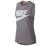 Nike 883642 Women's Tank Top, women's Womens, Vest, 883642, Atmosphere Grigio Bianco, Large