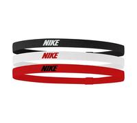 Nike 3 Pack Headbands Adults One Size Black/White/Red