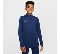 Nike Academy Older Kids' Dri-FIT Long-Sleeve 1/4-Zip Football Drill Top - Blue - Polyester XL