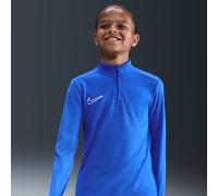 Nike Academy Older Kids' Dri-FIT Long-Sleeve 1/4-Zip Football Drill Top - Blue - Polyester XS