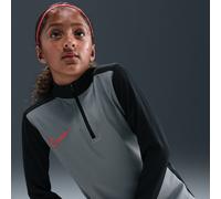 Nike Academy Older Kids' Dri-FIT Long-Sleeve 1/4-Zip Football Drill Top - Grey - Polyester L