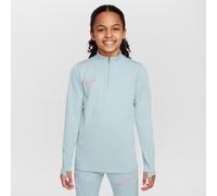 Nike Academy Older Kids' Dri-FIT Long-Sleeve 1/4-Zip Football Drill Top - Grey - Polyester M