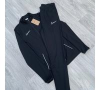 Nike Academy Strike Dri Fit Tracksuit Track Top Pants Set - Black [CW6131-010]