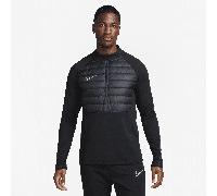 Nike Academy Winter Warrior Mens Therma FIT 1 2 Zip Global Football Top S Black/Silver