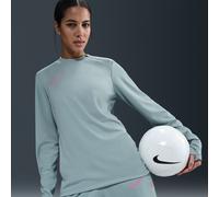 Nike Academy Women's Dri-FIT Crew-Neck Long-Sleeve Football Top - Grey - Polyester L (UK 16-18)