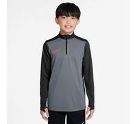Nike Academy Older Kids' Dri-FIT Long-Sleeve 1/4-Zip Football Drill Top - Grey - Polyester L