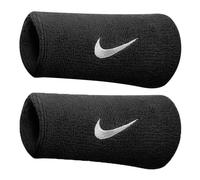 Nike Swoosh Doublewide Wristband 2 Pack-Black,White