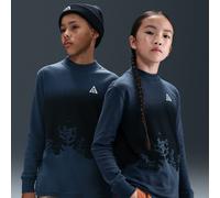 Nike ACG Older Kid's Long-Sleeve Waffle Top - Blue - Polyester/Cotton S