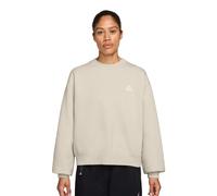 Nike ACG Tuff Fleece Crew-Neck Women's Sweatshirt | UK L in Light Orewood/Summit White
