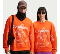 Nike ACG 'Tuff Fleece' Men's Therma-FIT Pullover Crew-Neck Sweatshirt - Orange - Cotton/Polyester L