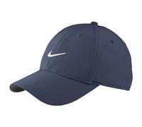 NIKE Adult Unisex Dri-FIT Structured Club Cap Snapback Adjustable Hat Navy Blue Medium/Large