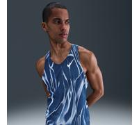 Nike Men's Running Aeroswift AOP Singlet Coastal Blue/White