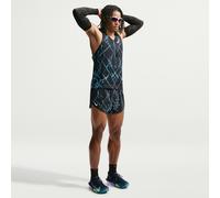 Nike Running - Lightweight, breathable shorts - Men's - M Nike Dri-Fit ADV Aeroswift 2In Aop Short - M Nike Dri-Fit ADV Aeroswift 2In Aop Short Black White for Men - Size L Black L