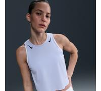 Nike AeroSwift Women's Dri-FIT ADV Cropped Running Tank Top - Grey - Polyester/Elastane S (UK 8-10)
