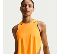 Nike AeroSwift Women's Dri-FIT ADV Cropped Running Tank Top - Orange - Polyester/Elastane S (UK 8-10)