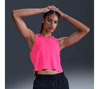 Nike AeroSwift Women's Dri-FIT ADV Cropped Running Tank Top - Pink - Polyester/Elastane XXL (UK 24-26)