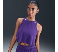 Nike AeroSwift Women's Dri-FIT ADV Cropped Running Tank Top - Purple - Polyester/Elastane L (UK 16-18)