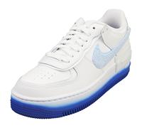 Nike Af1 Shadow Womens Fashion Trainers in White Blue - 4 UK