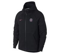 NIKE AH5204-010 PSG M NSW TCHFLC HOODIE AUT Sweatshirt Men's Black Size M