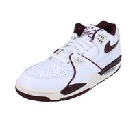 44 Nike Air Flight '89 Low, White/burgundy Crush-phantom
