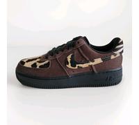 NIKE AIR FORCE 1 '07 ,Animal Print' SIZE UK 5.5 EUR 39 (HV6356 200)BAROQUE BROWN