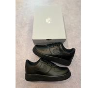 Nike Air Force 1 '07 Low Triple Black New - Size UK 9 - Free UK Delivery