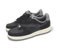 Nike Men's AIR Force 1 '07 LV8 Sneaker, Black Black Flat Pewter Coconut Milk, 8 UK