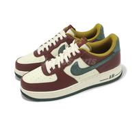 45 Nike Air Force 1 '07 Lv8 Sneaker, Coconut Milk/vintage Green-dark Team Red