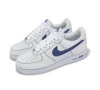 Nike Air Force 1 07 LV8 AF1 White Deep Royal Contrast Stitch Men Shoe HQ2037-100