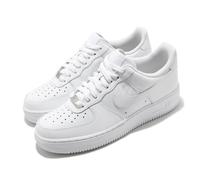 Nike Unisex Air Force 1 '07 Trainers White/White Leather - Size UK 9