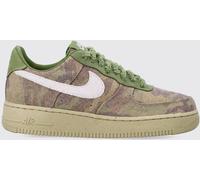 Nike Air Force 1 Canvas and Leather Trainers with Camouflage Print and Logo - Size: 4 - male