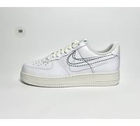 Nike Air force 1 Low 07 White Cream Leather Sketch Multi Swoosh Various Sizes
