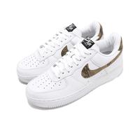 NIKE Air Force 1 Low Retro Premium Mens Fashion Trainers in White Gold - 9 UK