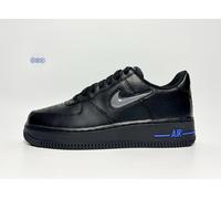 Nike Air Force 1 Low AF1 Jewel Leather Black Dark Grey Racer Blue Various Sizes