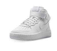 Nike Air Force 1 Mid EasyOn Older Kids' Shoes - White 6 (EU 39)
