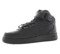 Nike AIR Force 1 MID LE (GS) Basketball Shoe, Black/Black, 3 UK