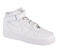 Nike AIR Force 1 MID LE (GS), Basketball Shoe, White/White,