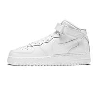 NIKE Air Force 1 Mid LE GS Great School Trainers Sneakers Fashion Shoes DH2933 (White/White 111) Size UK4.5 (EU37.5)