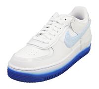 Nike Af1 Shadow Womens Fashion Trainers in White Blue - 6 UK