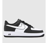 Nike Air Force 1 Trainers in Black & White UK 8