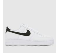 Nike Air Force 1 Trainers in White & Black UK 10 (EU 45)
