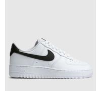 Nike Air Force 1 Trainers in White & Black UK 8 (EU 42½)