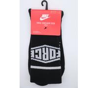 NIKE AIR FORCE SNEAKR SOX AF1 CREW SOCKS - BLACK SX7286-010 MEN UK11-14.5