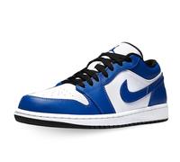 Nike AIR JORDAN 1 LOW, Men's Basketball Shoe, White Hyper Royal Black, 10.5 UK (45.5 EU)